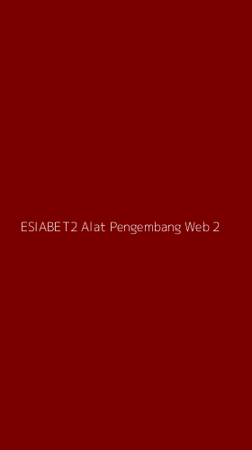Tampilan Antarmuka Aplikasi Esiabet2 Alat Pengembang Web - 2