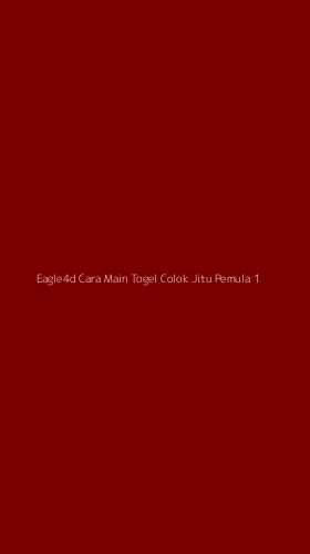 Tampilan Antarmuka Aplikasi Eagle4d Cara Main Togel Colok Jitu Pemula - 1