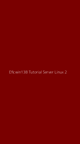 Tampilan Antarmuka Aplikasi Eficwin138 Tutorial Server Linux - 2