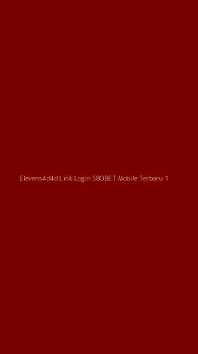 Tampilan Antarmuka Aplikasi Elevens4d4d Link Login Sbobet Mobile Terbaru - 1