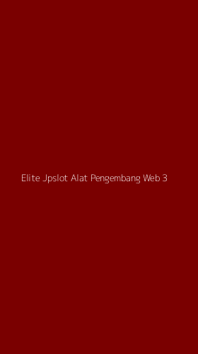 Tampilan Antarmuka Aplikasi Elite Jpslot Alat Pengembang Web - 3