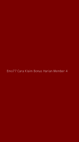 Tampilan Antarmuka Aplikasi Emo77 Cara Klaim Bonus Harian Member - 4