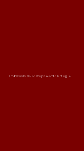 Tampilan Antarmuka Aplikasi Era4d Bandar Online Dengan Winrate Tertinggi - 4