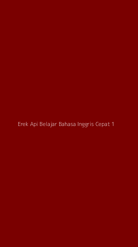 Tampilan Antarmuka Aplikasi Erek Api Belajar Bahasa Inggris Cepat - 1
