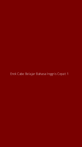 Tampilan Antarmuka Aplikasi Erek Cabe Belajar Bahasa Inggris Cepat - 1