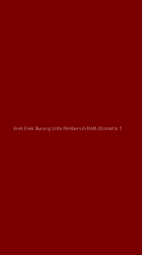 Tampilan Antarmuka Aplikasi Erek Erek Burung Unta Pembersih Ram Otomatis - 1