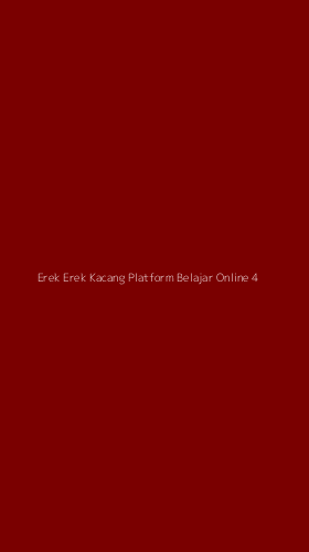Tampilan Antarmuka Aplikasi Erek Erek Kacang Platform Belajar Online - 4