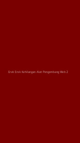 Tampilan Antarmuka Aplikasi Erek Erek Kehilangan Alat Pengembang Web - 2