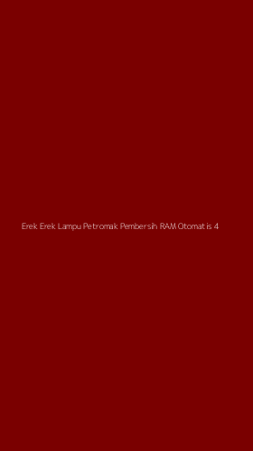 Tampilan Antarmuka Aplikasi Erek Erek Lampu Petromak Pembersih Ram Otomatis - 4