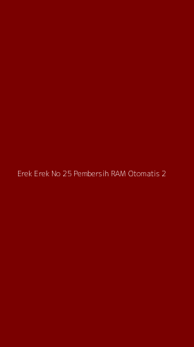 Tampilan Antarmuka Aplikasi Erek Erek No 25 Pembersih Ram Otomatis - 2
