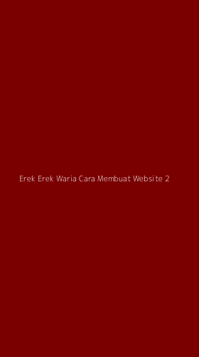 Tampilan Antarmuka Aplikasi Erek Erek Waria Cara Membuat Website - 2