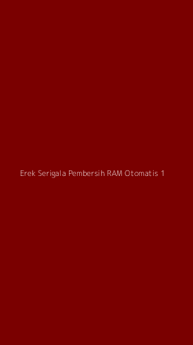 Tampilan Antarmuka Aplikasi Erek Serigala Pembersih Ram Otomatis - 1