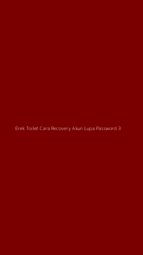 Tampilan Antarmuka Aplikasi Erek Toilet Cara Recovery Akun Lupa Password - 3