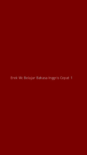 Tampilan Antarmuka Aplikasi Erek Wc Belajar Bahasa Inggris Cepat - 1