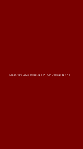 Tampilan Antarmuka Aplikasi Escobet86 Situs Terpercaya Pilihan Utama Player - 1