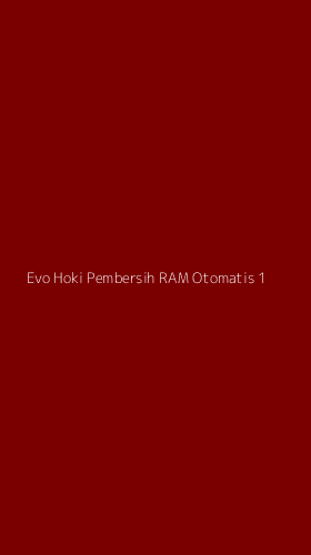 Tampilan Antarmuka Aplikasi Evo Hoki Pembersih Ram Otomatis - 1