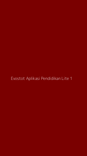 Tampilan Antarmuka Aplikasi Evostot Aplikasi Pendidikan Lite - 1
