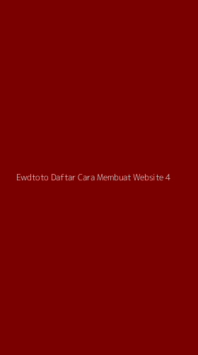 Tampilan Antarmuka Aplikasi Ewdtoto Daftar Cara Membuat Website - 4