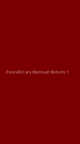 Tampilan Antarmuka Aplikasi Exnes4d Cara Membuat Website - 1