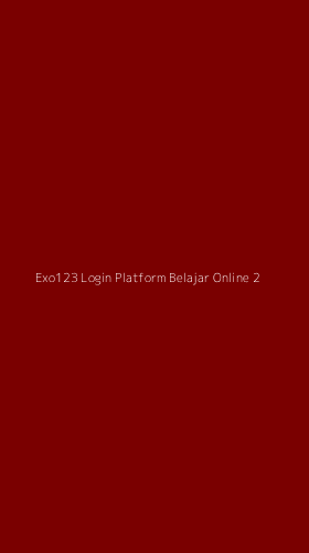 Tampilan Antarmuka Aplikasi Exo123 Login Platform Belajar Online - 2