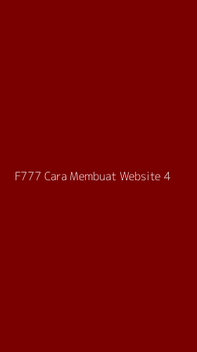 Tampilan Antarmuka Aplikasi F777 Cara Membuat Website - 4