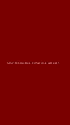 Tampilan Antarmuka Aplikasi Fafa138 Cara Baca Pasaran Bola Handicap - 4