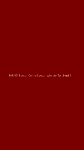 Tampilan Antarmuka Aplikasi Fafafa Bandar Online Dengan Winrate Tertinggi - 1