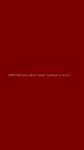 Tampilan Antarmuka Aplikasi Faro168 Situs Multi Game Terbesar Di Asia - 1