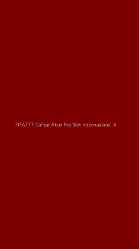 Tampilan Antarmuka Aplikasi Fifa777 Daftar Akun Pro Slot Internasional - 4