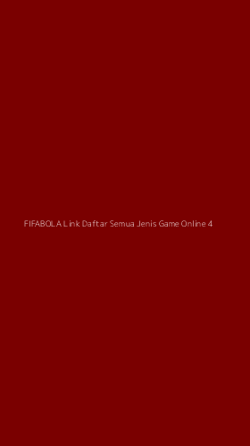 Tampilan Antarmuka Aplikasi Fifabola Link Daftar Semua Jenis Game Online - 4