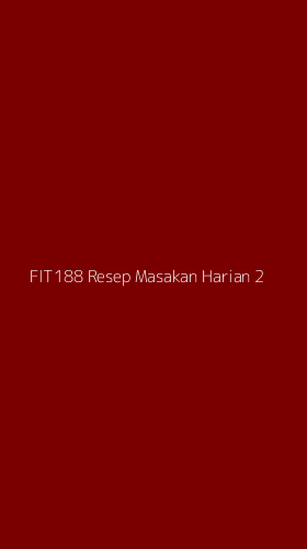 Tampilan Antarmuka Aplikasi Fit188 Resep Masakan Harian - 2