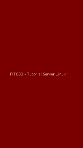 Tampilan Antarmuka Aplikasi FIT888 - Tutorial Server Linux - 1