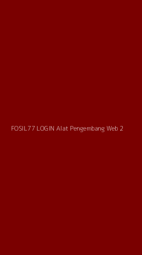 Tampilan Antarmuka Aplikasi Fosil77 Login Alat Pengembang Web - 2