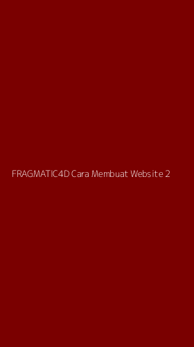 Tampilan Antarmuka Aplikasi Fragmatic4d Cara Membuat Website - 2