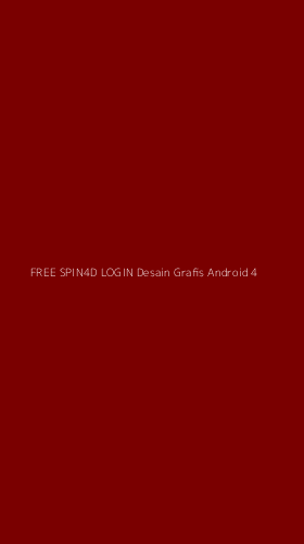 Tampilan Antarmuka Aplikasi Free Spin4d Login Desain Grafis Android - 4