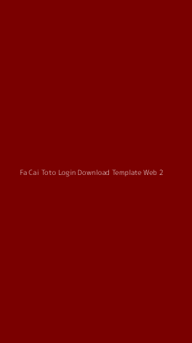 Tampilan Antarmuka Aplikasi Fa Cai Toto Login Download Template Web - 2