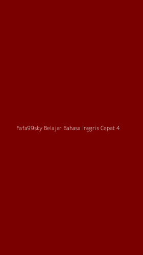Tampilan Antarmuka Aplikasi Fafa99sky Belajar Bahasa Inggris Cepat - 4