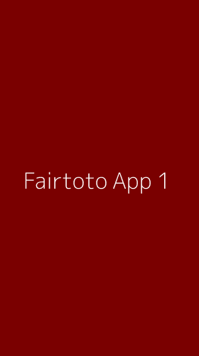 Tampilan Antarmuka Aplikasi Fairtoto App - 1