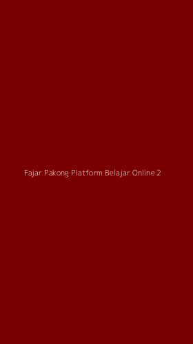 Tampilan Antarmuka Aplikasi Fajar Pakong Platform Belajar Online - 2