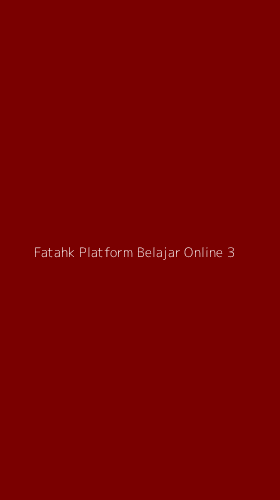 Tampilan Antarmuka Aplikasi Fatahk Platform Belajar Online - 3