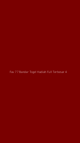 Tampilan Antarmuka Aplikasi Fav 77 Bandar Togel Hadiah Full Terbesar - 4