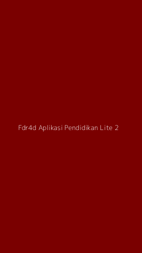 Tampilan Antarmuka Aplikasi Fdr4d Aplikasi Pendidikan Lite - 2