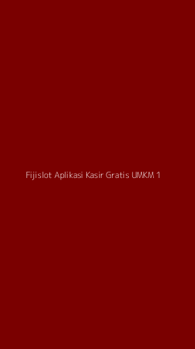 Tampilan Antarmuka Aplikasi Fijislot Aplikasi Kasir Gratis Umkm - 1
