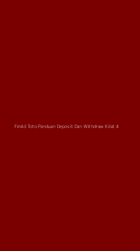 Tampilan Antarmuka Aplikasi Fin4d Toto Panduan Deposit Dan Withdraw Kilat - 4
