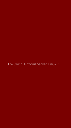 Tampilan Antarmuka Aplikasi Fokuswin Tutorial Server Linux - 3