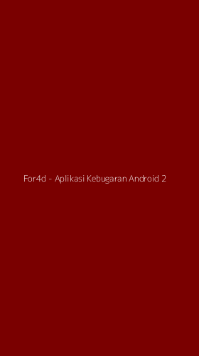 Tampilan Antarmuka Aplikasi For4d - Aplikasi Kebugaran Android - 2