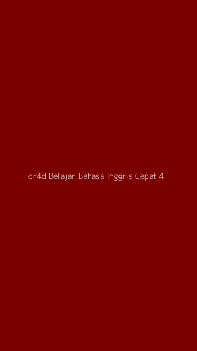 Tampilan Antarmuka Aplikasi For4d Belajar Bahasa Inggris Cepat - 4