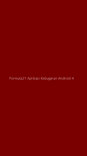 Tampilan Antarmuka Aplikasi Formula21 Aplikasi Kebugaran Android - 4