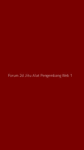Tampilan Antarmuka Aplikasi Forum 2d Jitu Alat Pengembang Web - 1