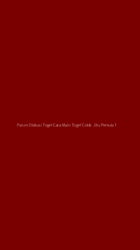 Tampilan Antarmuka Aplikasi Forum Diskusi Togel Cara Main Togel Colok Jitu Pemula - 1